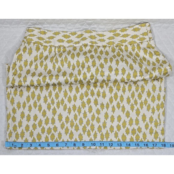 J.Crew Women's Stretch Skirt Size 6 Geometric Diamond Print Knee Length Pencil - Picture 9 of 12